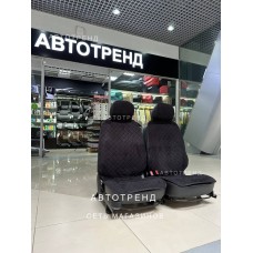 Накидки из алькантары на сидения / черный