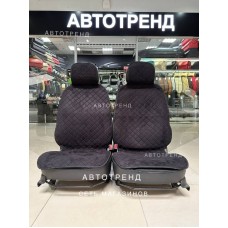 Накидки из алькантары на сидения / черный