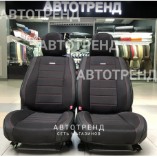 Каркасные чехлы на сиденья 5D MAYER черный+красный