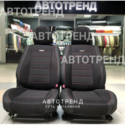 Каркасные чехлы на сиденья 5D MAYER черный+красный