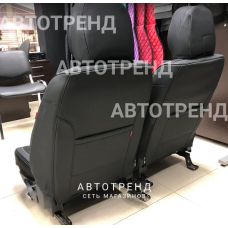 Каркасные чехлы на сиденья 5D MAYER черный+серый