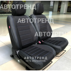 Каркасные чехлы на сиденья 5D MAYER черный+синий