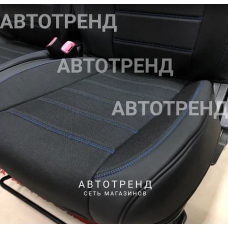 Каркасные чехлы на сиденья 5D MAYER черный+синий